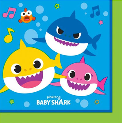 Baby Shark Party Napkins Auckland